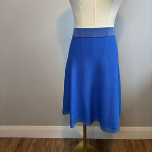 Numph Women's Kalama Knit A- line Skirt Cobalt Blue, SZ M